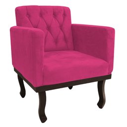 Kit Diva Recamier Juliana 185cm Lado Direito e 01 Poltrona Classic Suede Pink - Amarena Móveis - 4