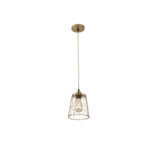 Pendente Ollin 30cm E27 Dourado Nordecor