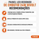 Ver imagem 5 de Painel LED Redondo Embutir Foxlux 24W 4000k Kit com 4