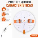 Ver imagem 2 de Painel LED Redondo Embutir Foxlux 24W 4000k Kit com 4