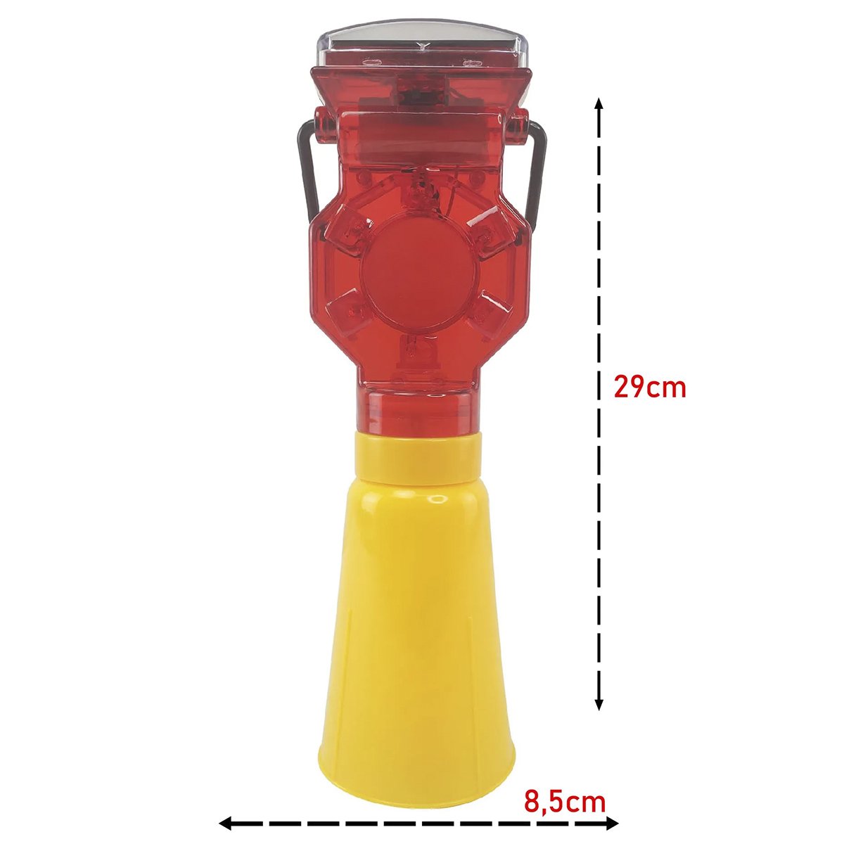 Sinalizador Viario Solar Sinalizaçao Kit 10 Uni Rodovia Rua Estrada Pista Cone Iluminaçao Segurança  - 6