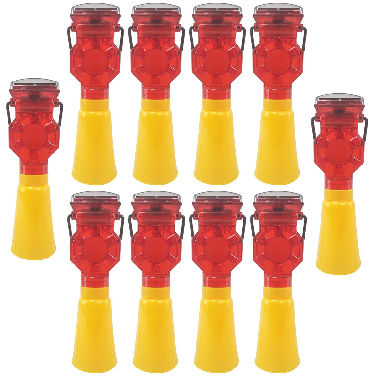 Sinalizador Viario Solar Sinalizaçao Kit 10 Uni Rodovia Rua Estrada Pista Cone Iluminaçao Segurança  - 1