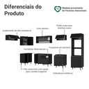 Ver imagem 7 de Armário de Cozinha Completa de Canto 465 cm Preto Nice Madesa 05