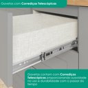 Ver imagem 5 de Torre Quente 72 cm 2 Portas 2 Gavetas C351 Cinza Nature Henn