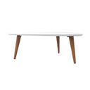 Ver imagem 3 de Mesa de Centro Triangular Utopia Baixa 85 cm Sala de Estar - Branco Gloss