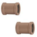 Ver imagem 1 de Luva de Correr 25mm Pvc Encanamento Conexão | Akato | Kit 02 Un