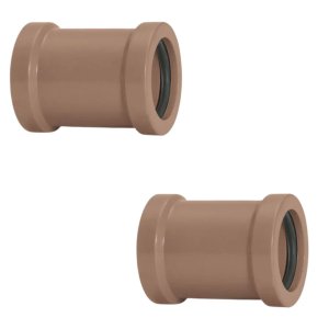 Luva de Correr 25mm Pvc Encanamento Conexão | Akato | Kit 02 Un