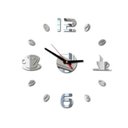 Ver imagem 1 de Relógio Acrílico Café Sala Casa Escritório Quarto Prata