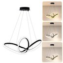 Ver imagem 2 de Lustre Luminaria Pendente de Teto para Sala Quarto Led Infinity Moderno Luz 3 em 1 Bivolt