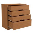 Ver imagem 4 de Comoda 4 Gavetas 91 Cm S824 Kappesberg Canela