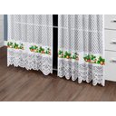 Ver imagem 4 de Cortina Pia Vitro Renda Cozinha Morango 1,60x0,80 Alt