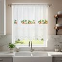 Ver imagem 5 de Cortina Pia Vitro Renda Cozinha Morango 1,60x0,80 Alt