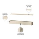 Ver imagem 3 de Bancada Suspensa e Prateleira 197cm Slat Z49 Off White - Mpozenato