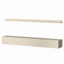 Ver imagem 2 de Bancada Suspensa e Prateleira 197cm Slat Z49 Off White - Mpozenato