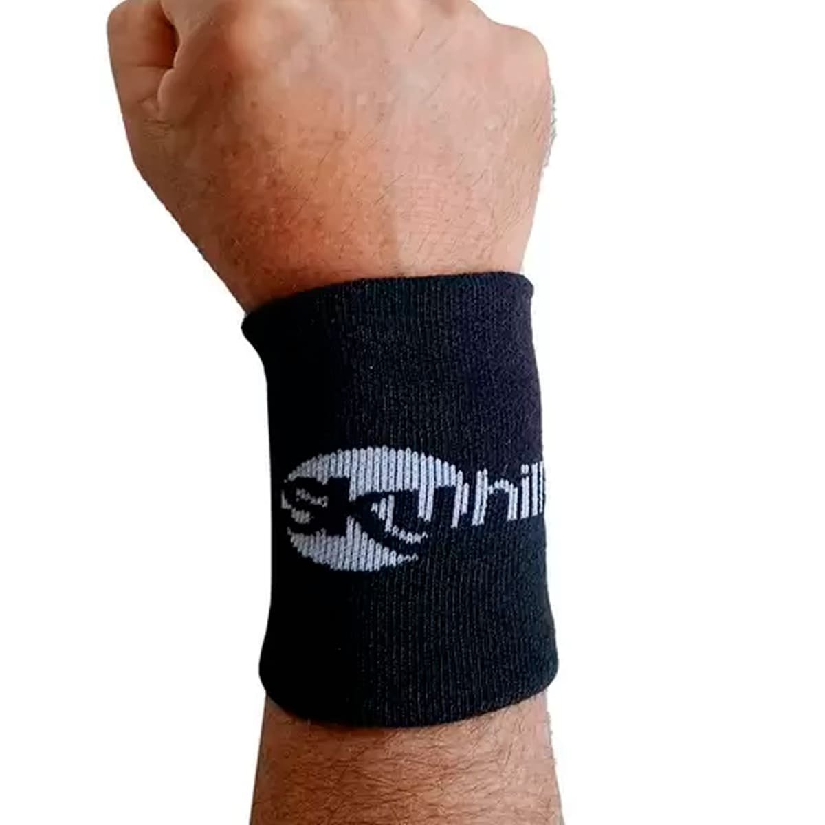 Munhequeira Canelada Skyhill Anti Suor Cross Fitness Preta - 2