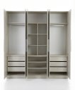 Ver imagem 1 de Guarda-roupa Modular 6 Portas 9 Gavetas 1013 Ilan Carvalho