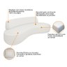 Sofá Curvo 180cm 2 Lugares e 2 Poltrona Orgânico Amsterdã Bouclé - Amarena Móveis - 8