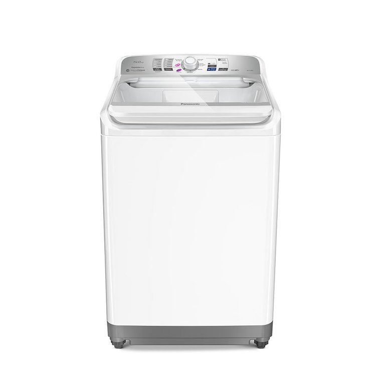 Lavadora de Roupas 14kg Com Sistema Ciclone Cesto em Inox NA-F140B1W Panasonic 220V