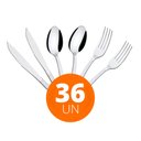 Ver imagem 1 de KIT - Jogo de Facas, Garfos e Colheres Búzios 36 Peças em Aço Inox IBAG - Tramontina