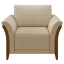 Ver mais imagens de Conjunto Decorativo Poltrona e Sofá 222cm Market Linho Bege - Gran Belo