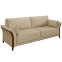 Ver imagem 7 de Conjunto Decorativo Poltrona e Sofá 222cm Market Linho Bege - Gran Belo