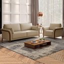 Ver imagem 2 de Conjunto Decorativo Poltrona e Sofá 222cm Market Linho Bege - Gran Belo