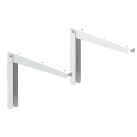 Suporte Dobrável em Aço 28cm Branco - Kit-SDC28-Br - Multivisao Suporte Dobravel em Aco 28cm Branco 