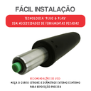 Ver imagem 4 de Coluna Amortecedor Pistão a Gás Cadeira Gamer Escritório Preto