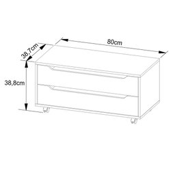 Conjunto para Banheiro 80 Cm Mármore Lunar - Tecnomobili - 12