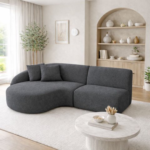 Sofá 3 Lugares Bariloche Modular Moderno Linho