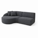 Ver imagem 4 de Sofá 3 Lugares Bariloche Modular Moderno Linho