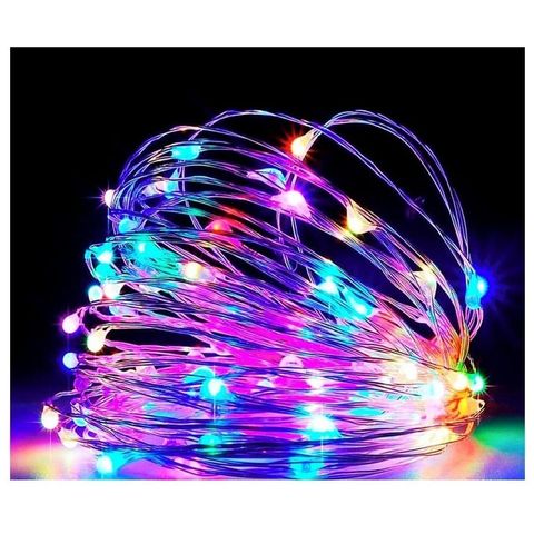 Fio de Fada Led Decoração Cordão de Luz 10mts Colorido