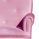 Ver imagem 4 de Poltrona Amamentação com Puff Laura Veludo Rosa Chiclete- Lm Decor