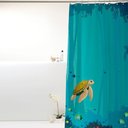 Ver imagem 1 de Coina Box Pvc Fundo do Mar 198x180cm - Uzoo Cortina Box Pvc 1.98x1.80m Fundo Mar Azul 818910