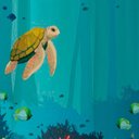 Ver imagem 2 de Coina Box Pvc Fundo do Mar 198x180cm - Uzoo Cortina Box Pvc 1.98x1.80m Fundo Mar Azul 818910