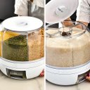 Ver imagem 5 de Porta Grãos Giratório com 6 Divisórias Prático e Moderno