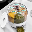 Ver imagem 3 de Porta Grãos Giratório com 6 Divisórias Prático e Moderno