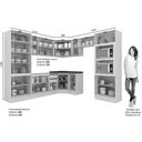 Ver imagem 3 de Cozinha Modulada Henn Connect 10 Peças (3aéreos+3balcões+2paneleiros+2complementos) C6p24 Duna/