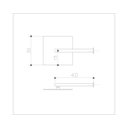 Ver imagem 2 de Ducha Quadrada de Parede Inox 30x30cm - Dourado Polido Konnen Square