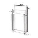 Ver imagem 2 de Toalheiro Porta Toalha de Piso Triplo Linha Larissa em Aço Inox 304 Stainless