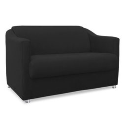 Namoradeira Bia Decorativa 2 Lugares Suede Preto - 2