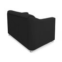 Ver imagem 3 de Namoradeira Bia Decorativa 2 Lugares Suede Preto