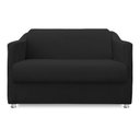 Ver imagem 1 de Namoradeira Bia Decorativa 2 Lugares Suede Preto