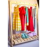 Cabideiro Arara de Roupas Infantil Montessoriana de Madeira Pinus - 2