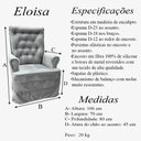 Ver imagem 6 de Poltrona de Amamentação com Balanço Eloisa Bebê Completo:tm 700 Linho Rose