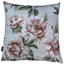 Ver imagem 4 de Kit 4 Almofadas Cheias Impermeável Estampa Digital 100% Algodão Flor Rosa Fundo Riscado 43CMX43CM