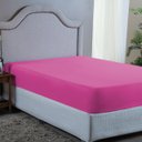 Ver imagem 1 de Forro Cama Casal 400 Fios Poliéster com Elástico Toque Macio:pink