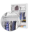 Ver imagem 7 de Guarda-Roupa 4 Portas 2 Gavetas com Espelho Infantil Perola Branco/Branco-Branco