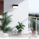 Ver imagem 3 de Luminária de Parede Arandela Mezzaluna Externa Led 6000k Luz Fria 30w Bivolt P/ Varanda Quintal