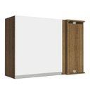 Ver imagem 1 de Armário de Cozinha Aéreo de Canto 1 Porta Rustic/Branco Glamy Madesa